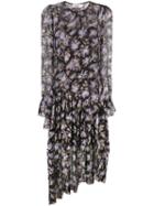 Zimmermann - Floral Shift Dress - Women - Silk - 1, Black, Silk