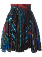 Sacai - Micro Pleated Wrap Skirt - Women - Cotton/polyester/cupro - 2, Cotton/polyester/cupro