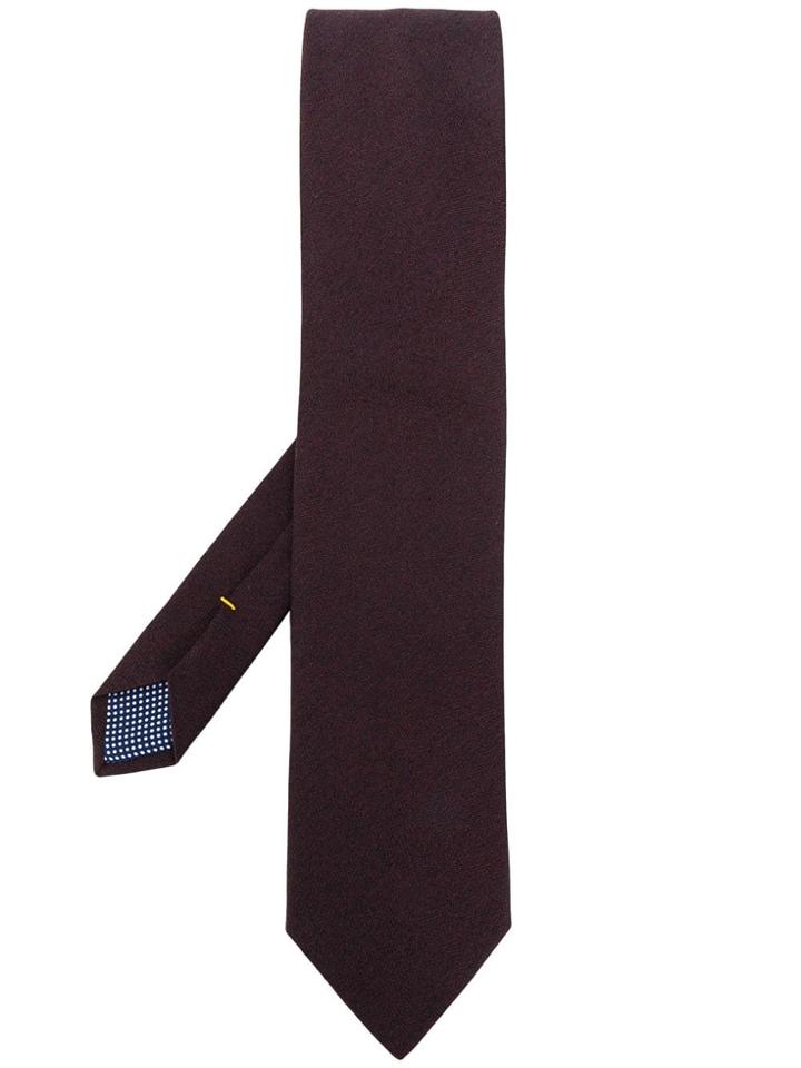 Eton Plain Pointed Tie - Purple