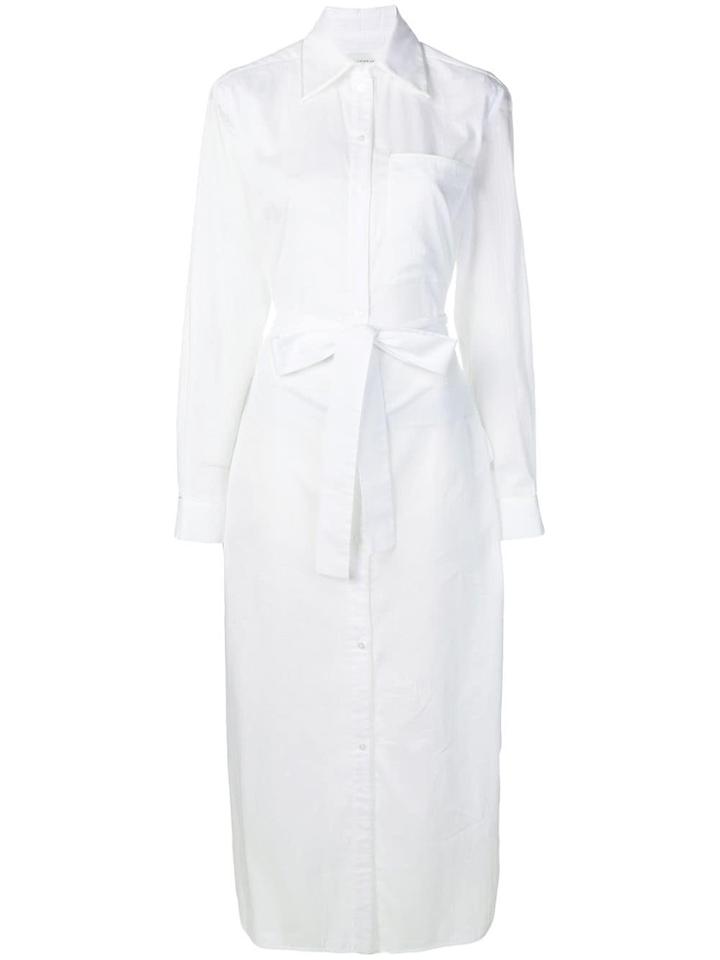 Victoria Victoria Beckham Plain Shirt Dress - White