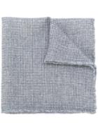 Eleventy - Checked Scarf - Men - Wool - One Size, Grey, Wool