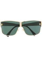 Versace Eyewear Logo Plaque Sunglasses - Black