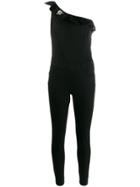 Liu Jo One Shoulder Tailored Jumpsuit - Black
