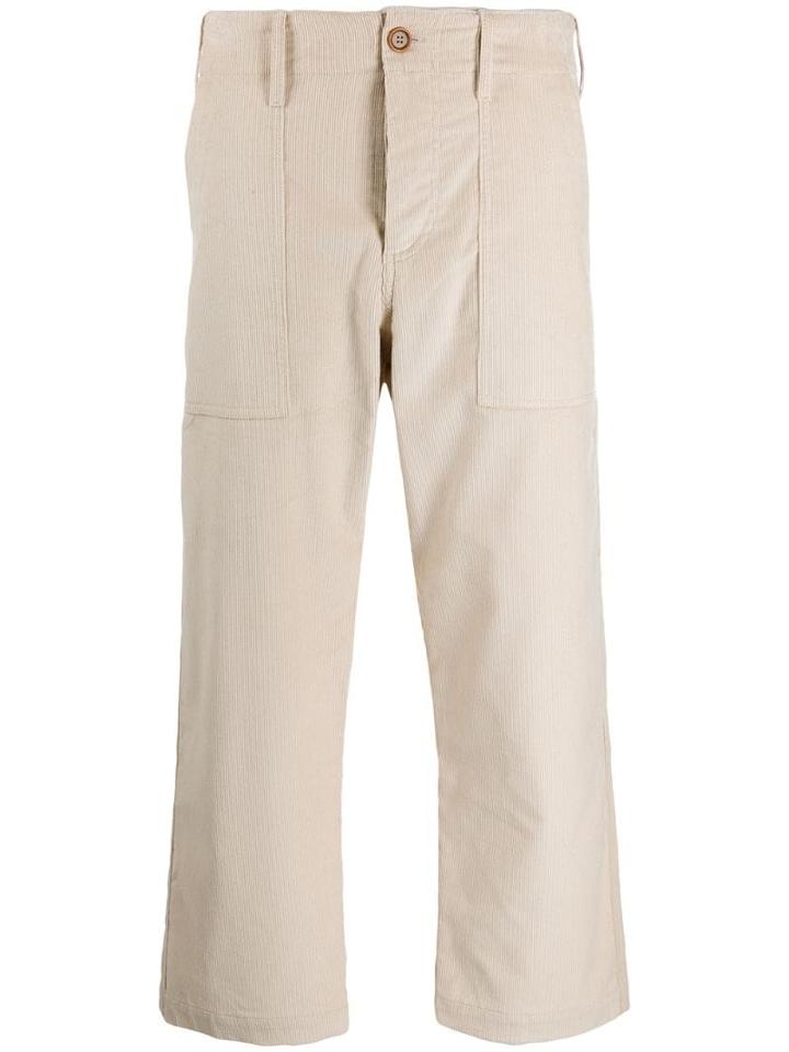 Jejia Cropped Straight Leg Trousers - Neutrals