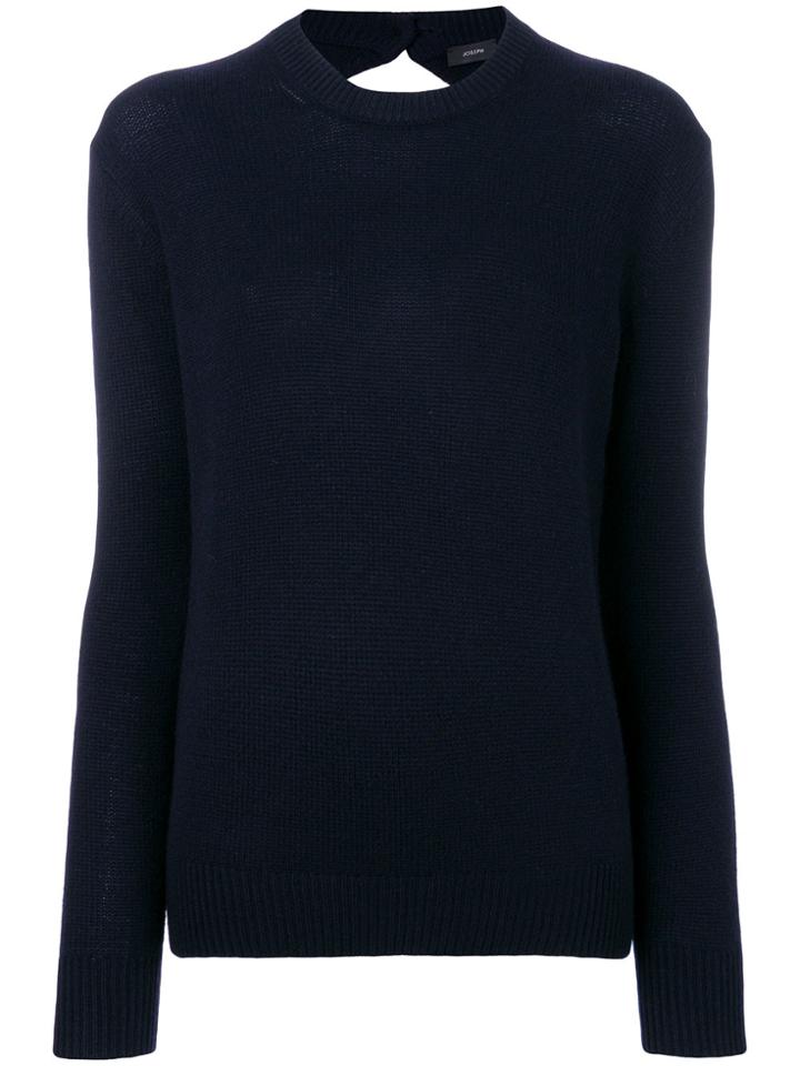 Joseph Cut Out Back Sweater - Blue