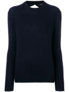 Joseph Cut Out Back Sweater - Blue