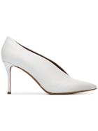 Tabitha Simmons Pointed Toe Pumps - White