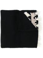 Twin-set Jacquard Fair Isle Scarf - Black