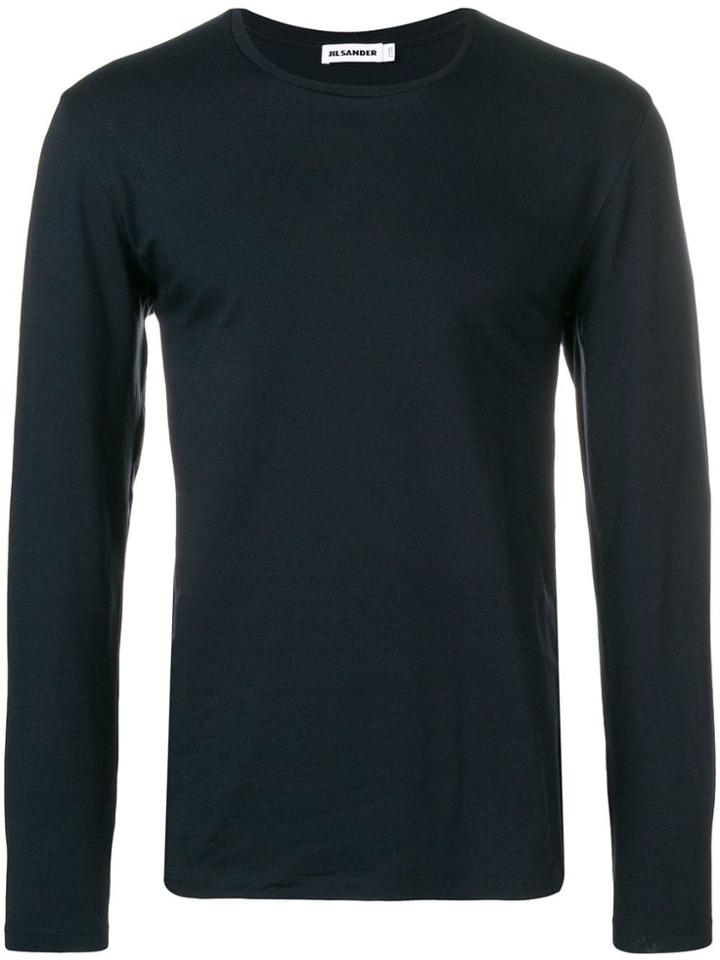 Jil Sander Crew Neck Top - Blue