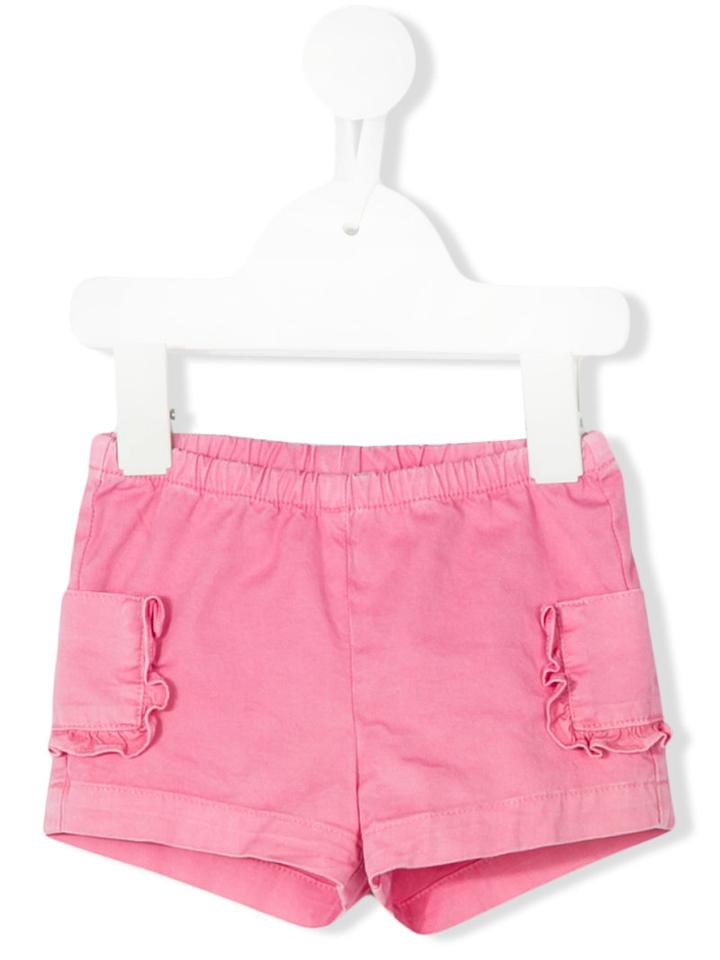 Il Gufo - Side Pockets Shorts - Kids - Cotton/spandex/elastane - 18 Mth, Pink/purple