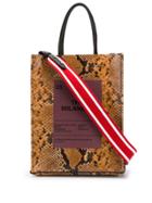 No21 Snake-print Shopper Bag - Brown