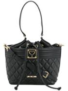 Love Moschino - Quilted Grab Handle Bag - Women - Polyurethane - One Size, Women's, Black, Polyurethane