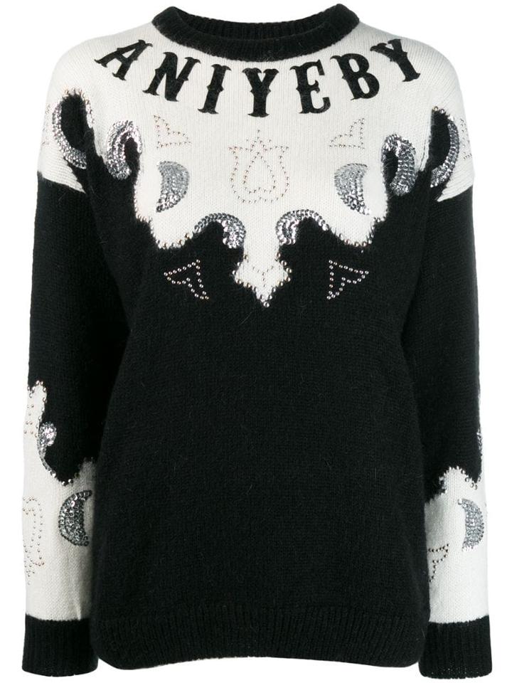 Aniye By Embellished Logo Sweater - Black
