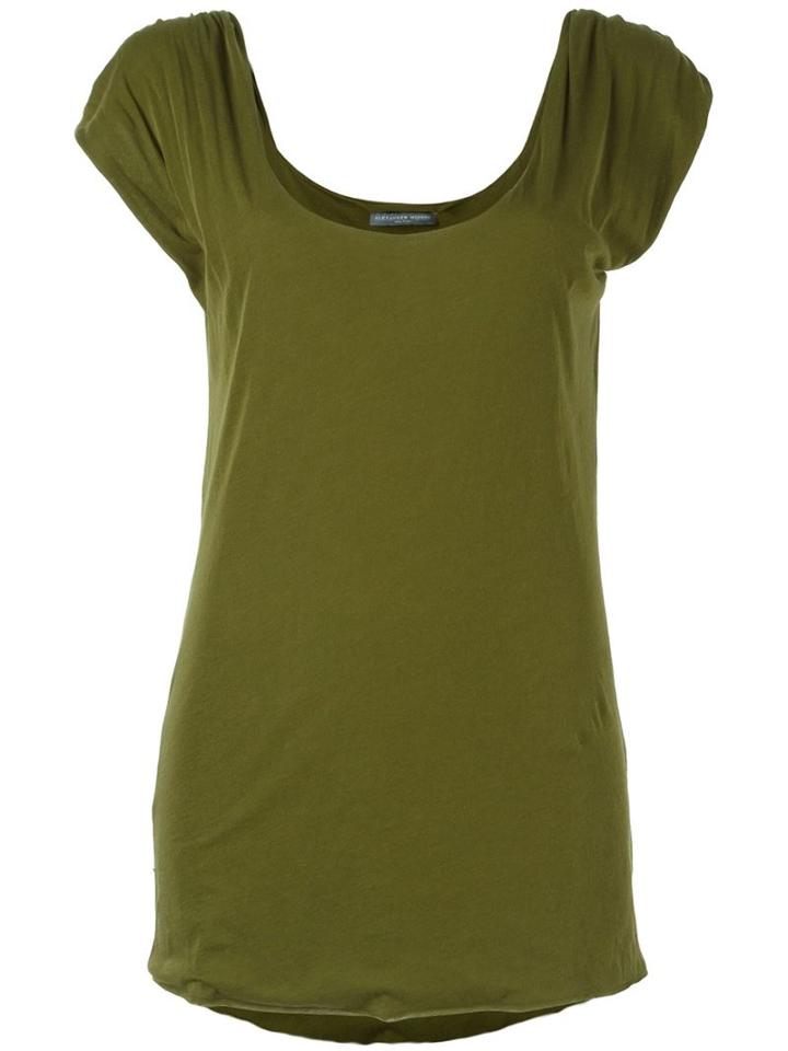 Alexander Mcqueen Scoop Neck Tank Top, Women's, Size: 42, Green, Cotton