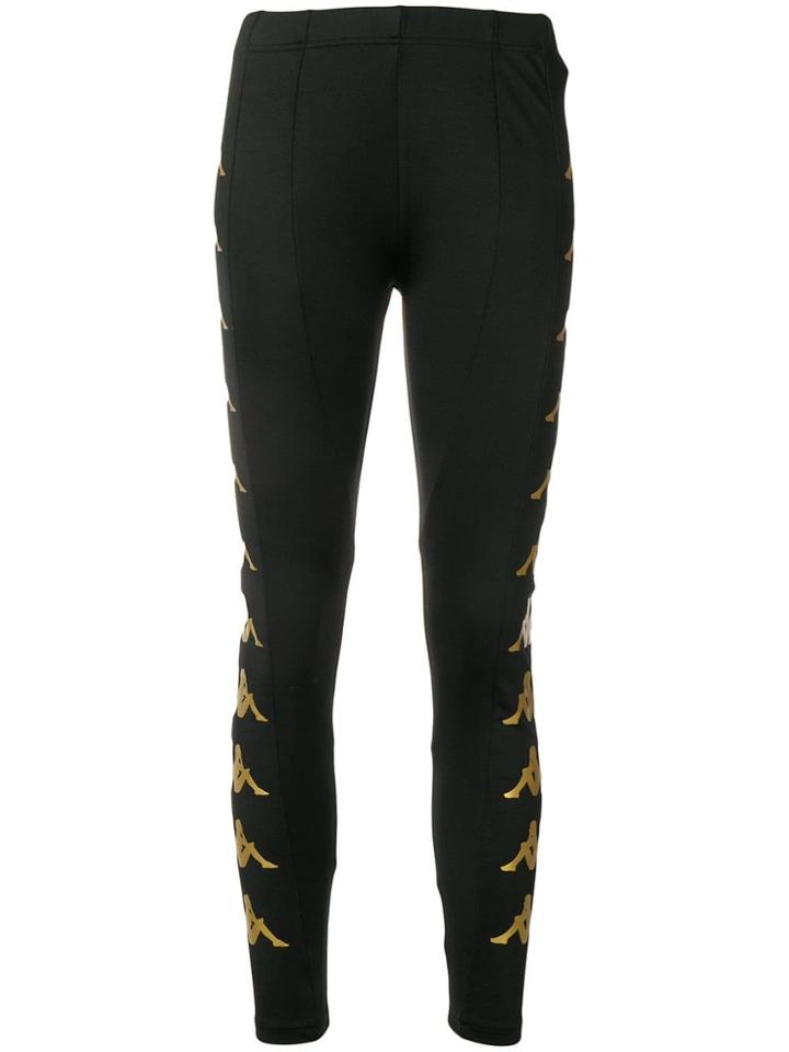 Kappa Logo Print Leggings - Black