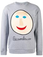 Christopher Kane Embroidered Face Sweatshirt - Grey