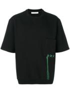 Golden Goose Deluxe Brand Short-sleeve Embroidered Sweatshirt - Black