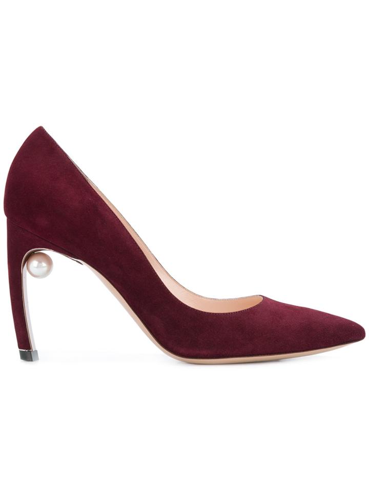 Nicholas Kirkwood Mira Pearl Pumps - Red
