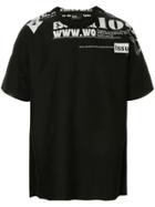 Kolor Slogan Print T-shirt - Black
