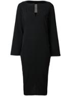 Rick Owens Tangier Dress, Women's, Size: 38, Black, Viscose/virgin Wool