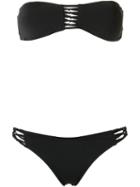 Sub Bikini Set, Women's, Size: Medium, Black, Spandex/elastane/polyimide