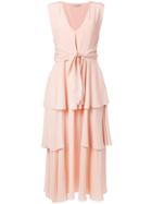 Stella Mccartney Tiered Frill Dress - Pink