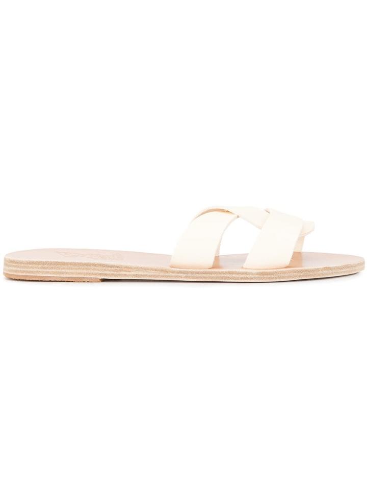Ancient Greek Sandals Off White Sandals - Brown