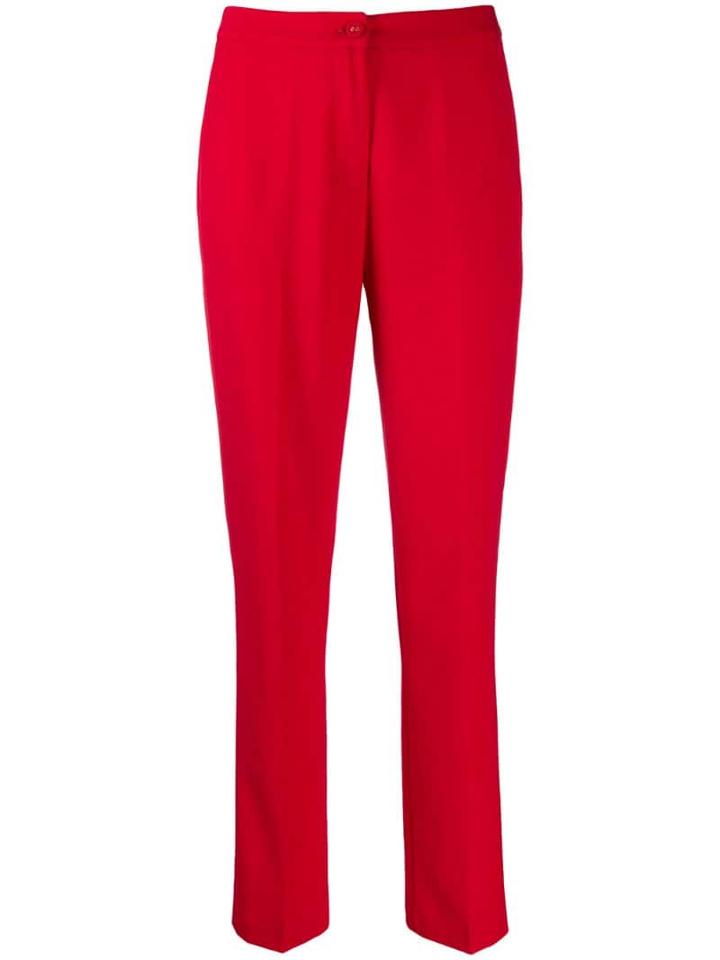 Blumarine Classic Straight-leg Trousers - Red