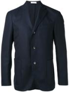 Boglioli Patch Pockets Blazer, Men's, Size: 50, Blue, Wool/acetate/cupro