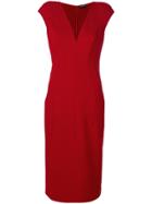 Tom Ford Fitted Panel Dress - Red