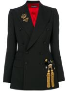 Dolce & Gabbana Embellished Blazer - Black