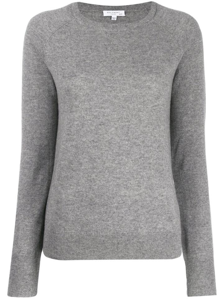 Equipment Round Neck Jumper - Grey
