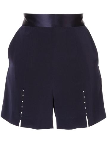 Comme Moi Beaded Detail Shorts - Blue