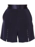Comme Moi Beaded Detail Shorts - Blue