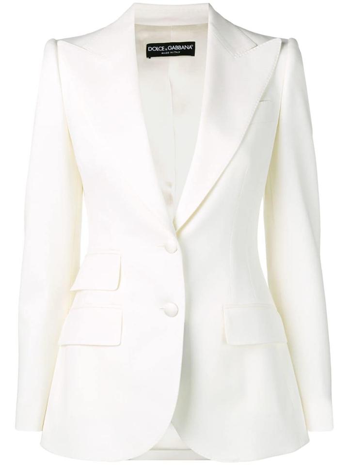 Dolce & Gabbana Fitted Blazer - White