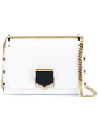 Jimmy Choo Petite 'lockett' Shoulder Bag, Women's, White, Leather