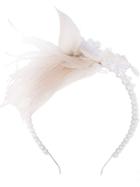 Simone Rocha Feather Embellished Hairband - White