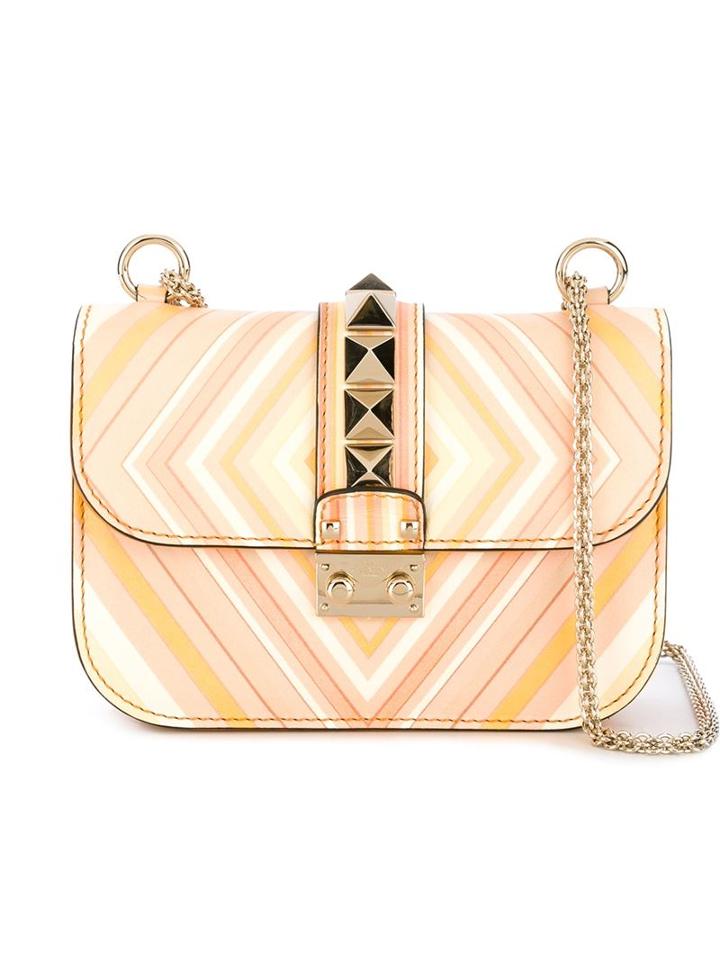 Valentino Garavani 'glam Lock Native Couture' Shoulder Bag
