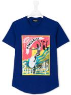 Dsquared2 Kids Surf Squad T-shirt, Boy's, Size: 14 Yrs, Blue