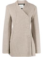 Jil Sander Wrap Short Coat - Neutrals