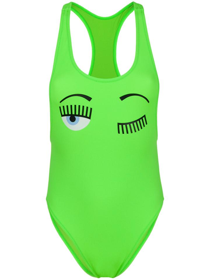 Chiara Ferragni Wink One-piece Swimsuit - Green