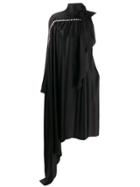 Christopher Kane Crystal Slinky Satin Dress - Black