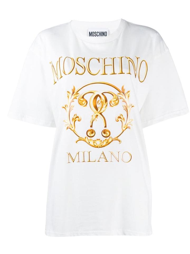Moschino Milano Logo T-shirt - White