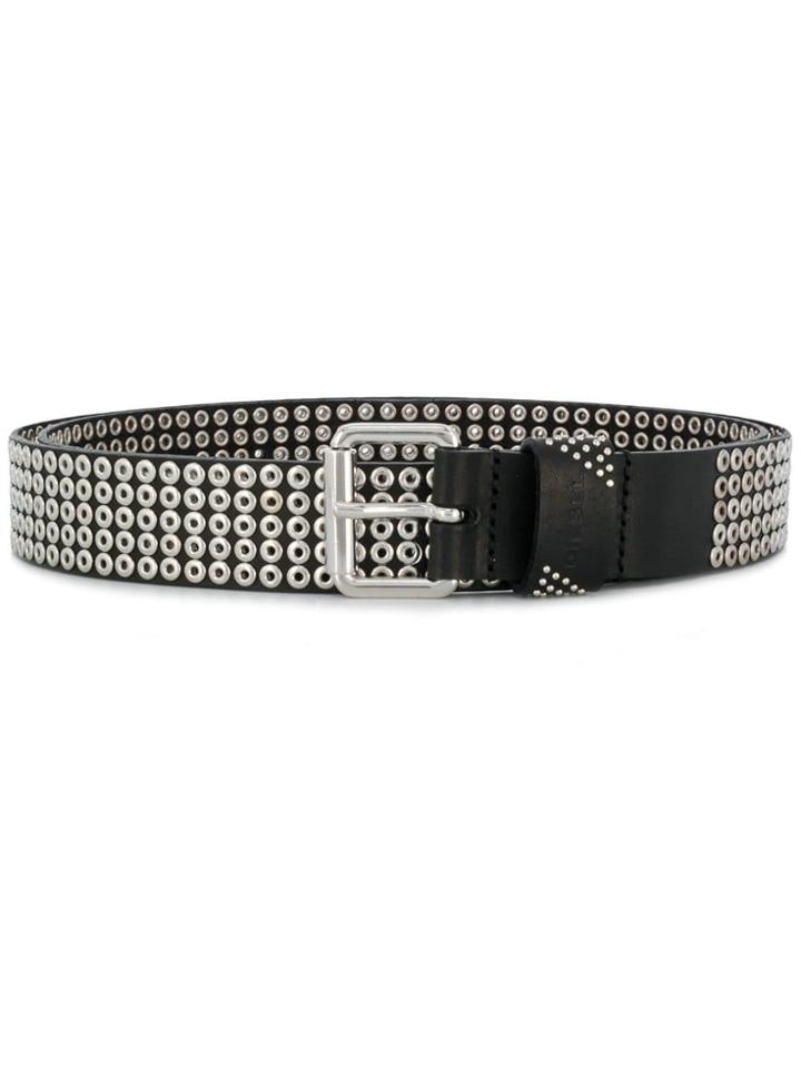 Diesel Multiple Eyelet Belt - Black