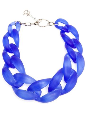 Diana Broussard Plexiglass And Resin Chain Necklace
