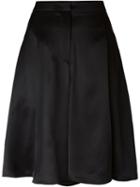 Sonia Rykiel High Waisted A-line Skirt, Women's, Size: 38, Black, Viscose