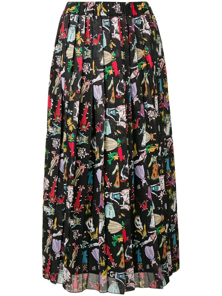 Ultràchic Gonna Cowgirl Pattern Skirt - Black