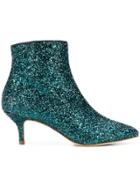 Polly Plume Wannabe Glitter Boots - Green