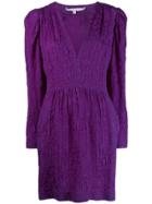 Stella Mccartney Puff-sleeve Dress - Purple