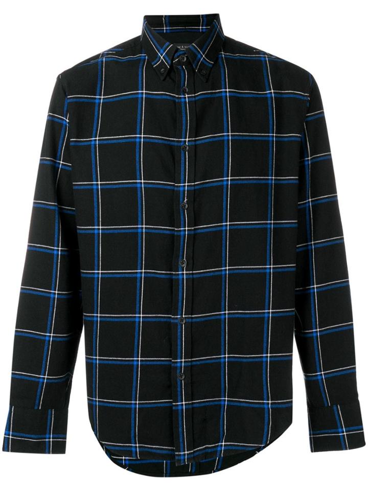 Rag & Bone Checked Button-down Shirt - Black